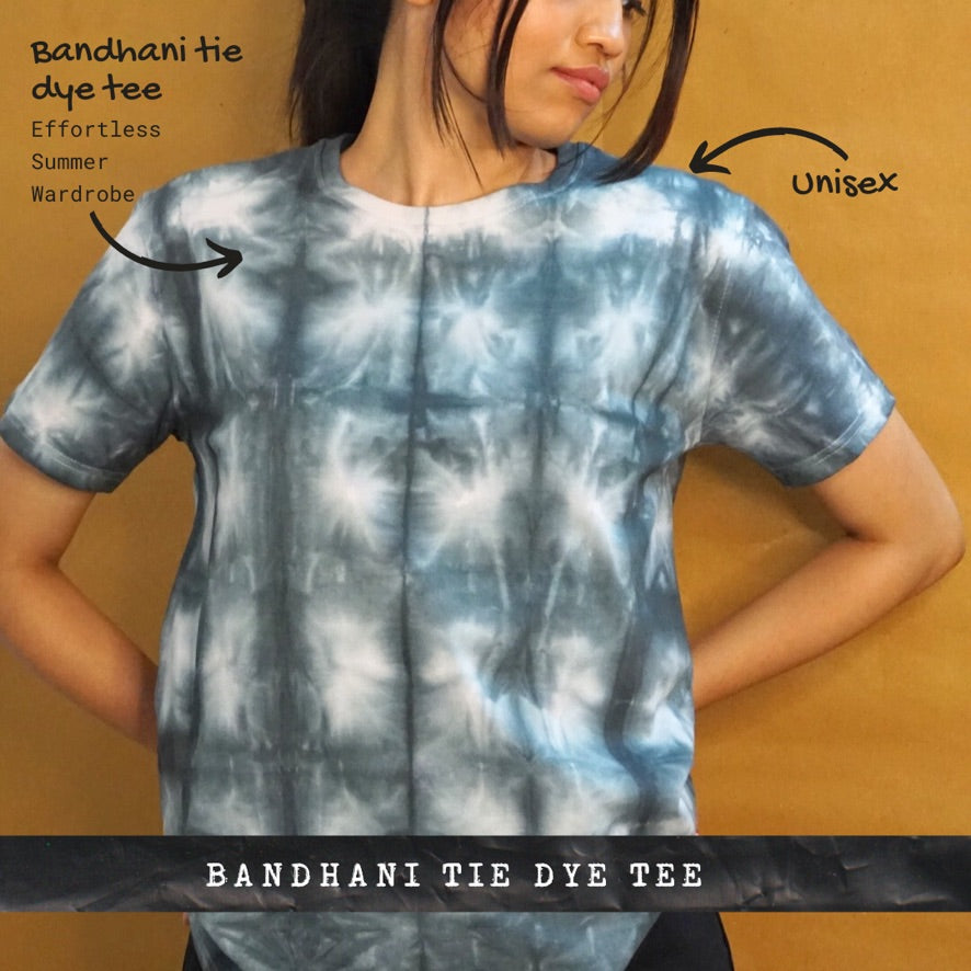 Bandhani Tee - Checkered
