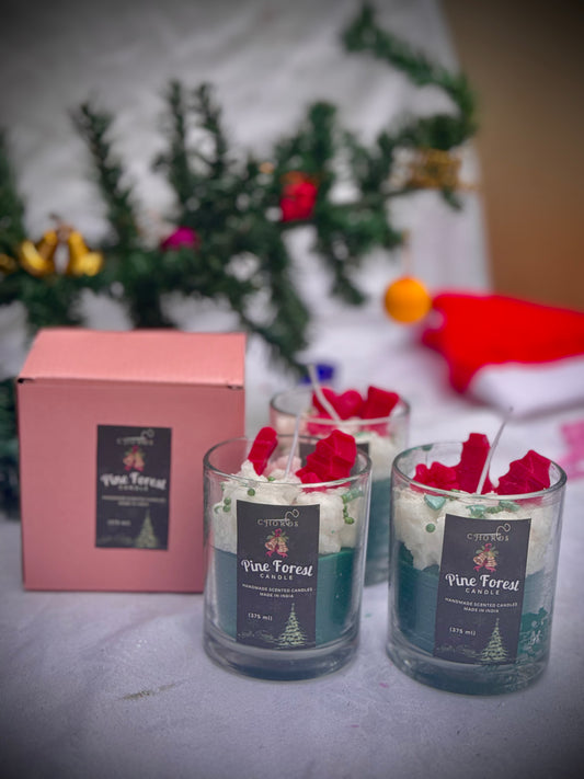 Pine Forest Glass Candle