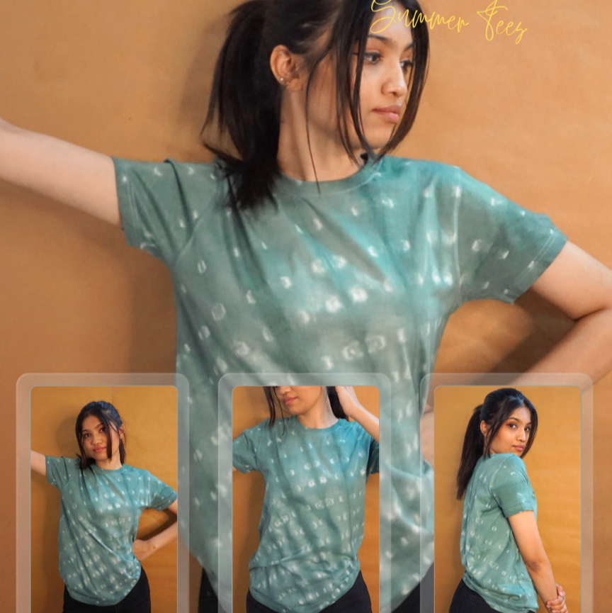 Bandhani Tee - Traditional Print