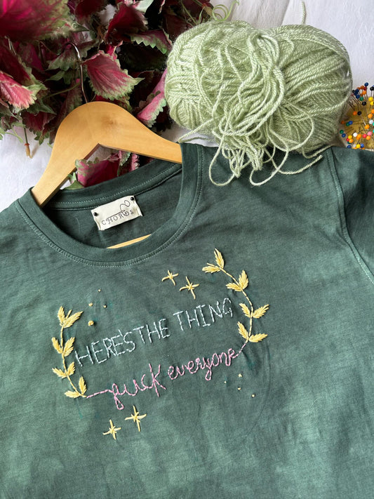 Embroidery Quote Tee