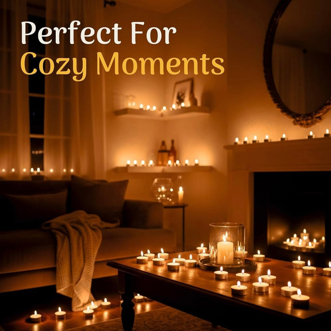 White Tealight Candles | Pack of 200 | Unscented Purified Wax Candles | Upto 3 Hour Burn Time | Smokeless & Dripless | Perfect for Diwali, Christmas, Celebration & Decoration