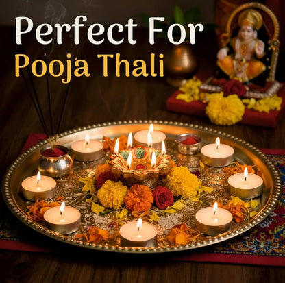 White Tealight Candles | Pack of 200 | Unscented Purified Wax Candles | Upto 3 Hour Burn Time | Smokeless & Dripless | Perfect for Diwali, Christmas, Celebration & Decoration