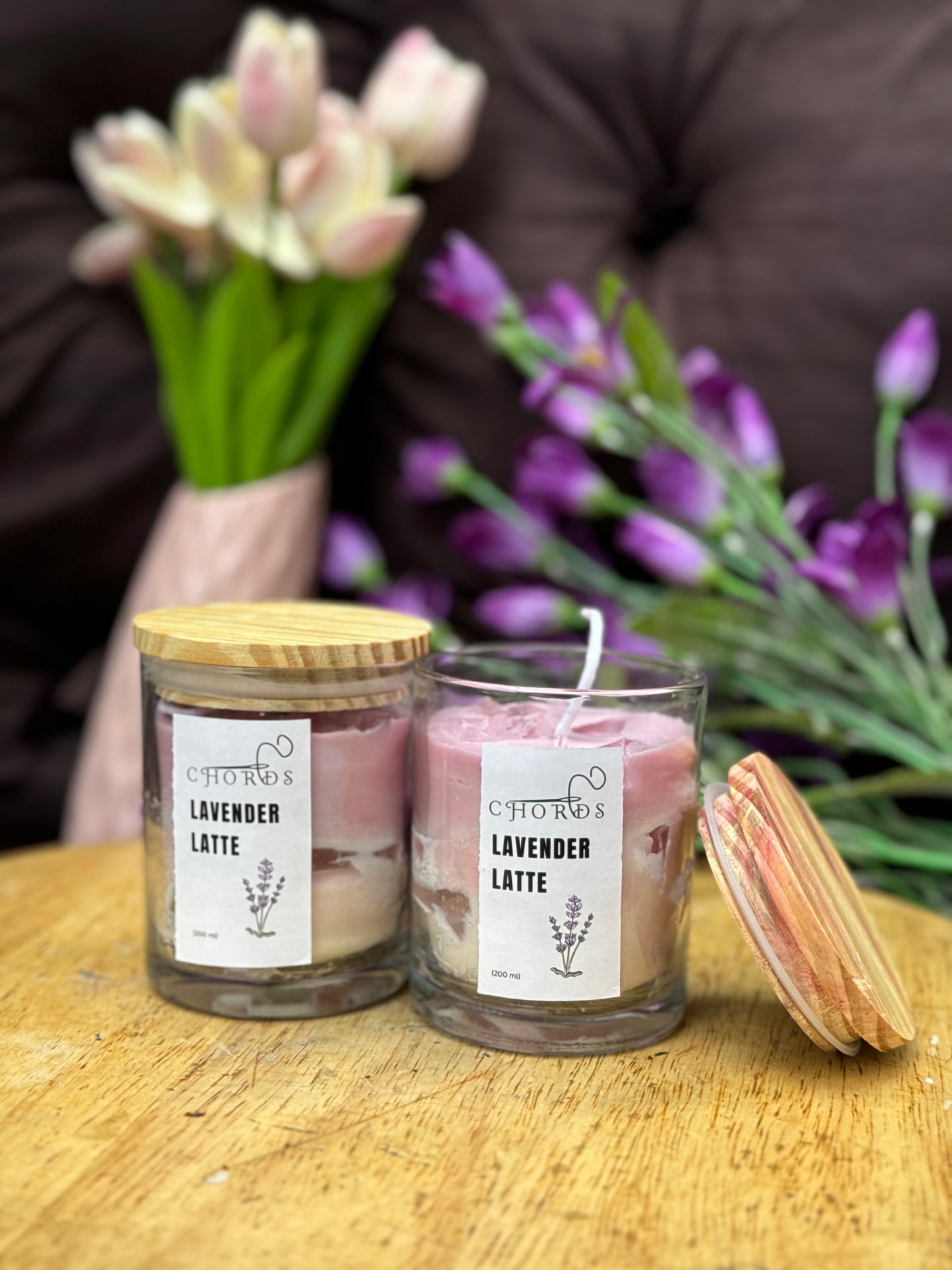 Lavender Latte Candle