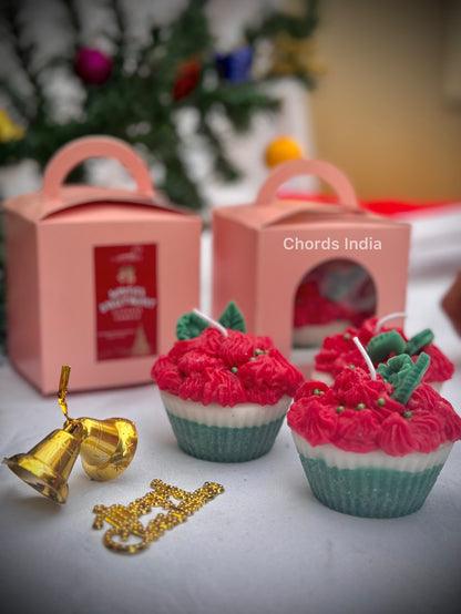 Santa’s Sweetheart  - CUPCAKE CANDLE