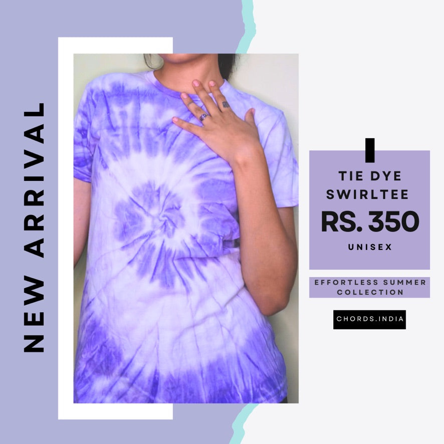 Tie- Dye Swirl Tee - Lavender