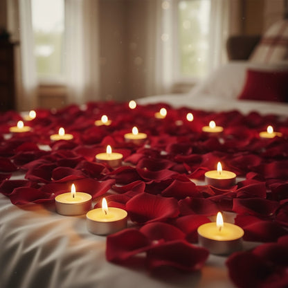 Yellow Tealight Candles | Pack of 50 | Unscented Purified Wax Candles | Smokeless, Dripless, Long Lasting | Perfect for Diwali, Christmas, Home Decoration & Festivals