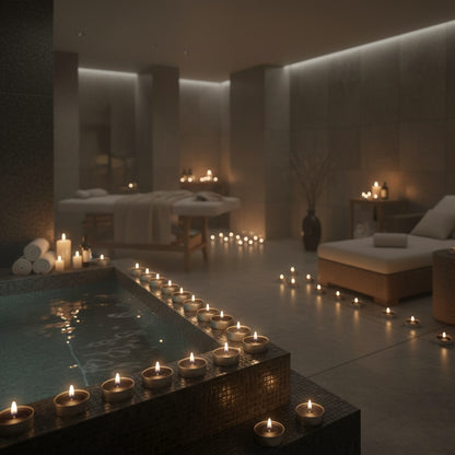 Black Tealight Candles | Pack of 50 | Unscented Purified Wax Candles | Smokeless, Dripless, Long Lasting | Perfect for Diwali, Christmas, Home Decoration & Festivals