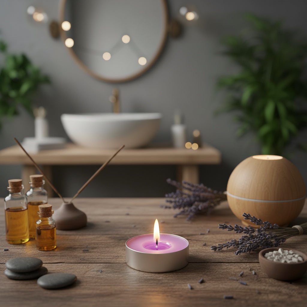 Purple Tealight Candles | Pack of 50 | Unscented Purified Wax Candles | Smokeless, Dripless, Long Lasting | Perfect for Diwali, Christmas, Home Decoration & Festivals | Lavendar Candles