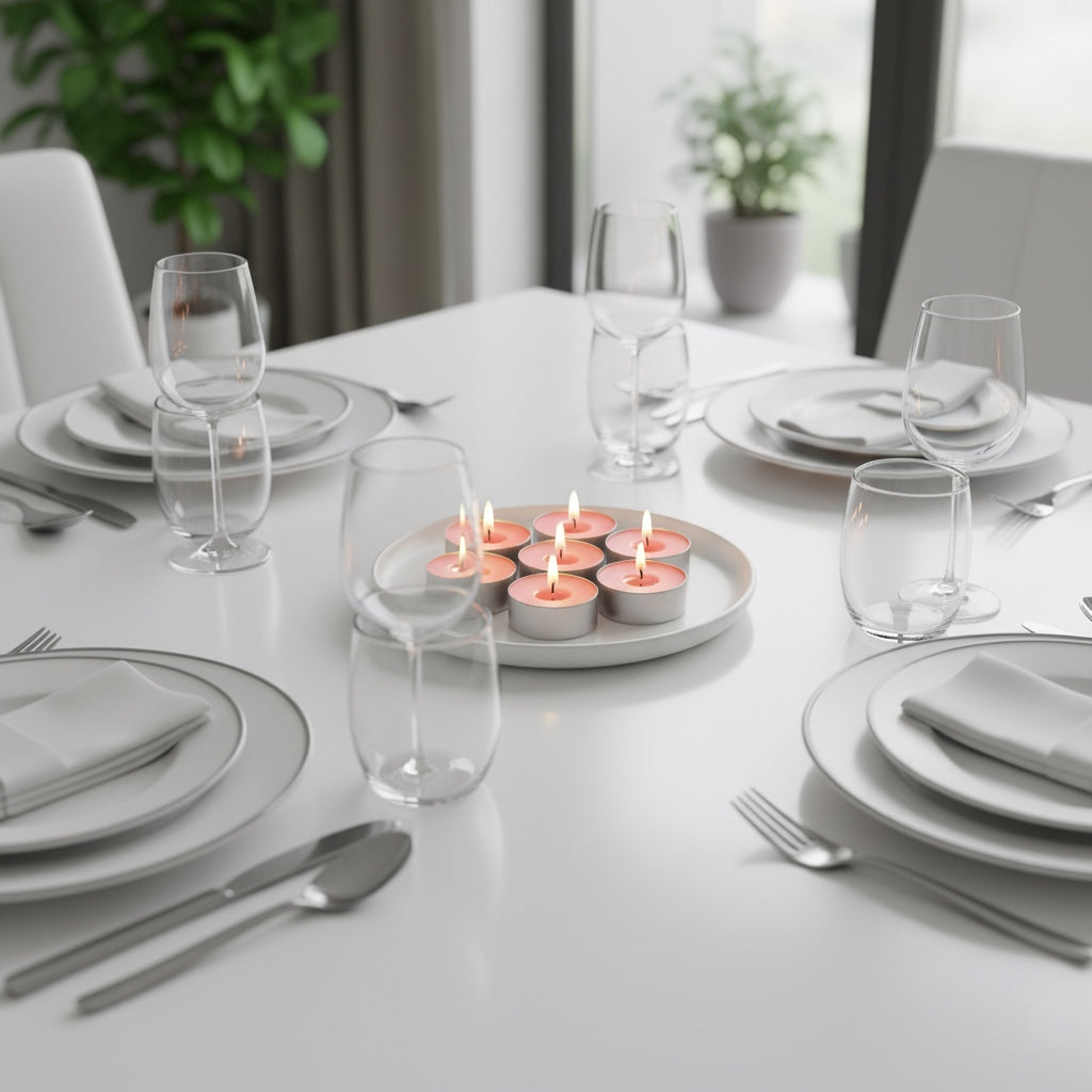 Pink Tealight Candles | Pack of 50 | Unscented Purified Wax Candles | Smokeless, Dripless, Long Lasting | Perfect for Diwali, Christmas, Home Decoration & Festivals